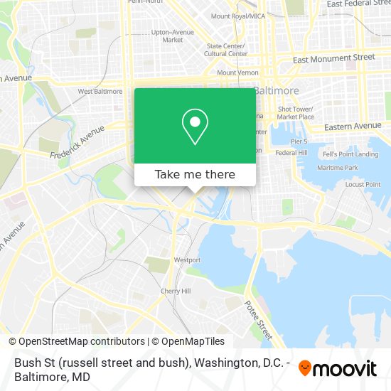 Mapa de Bush St (russell street and bush)