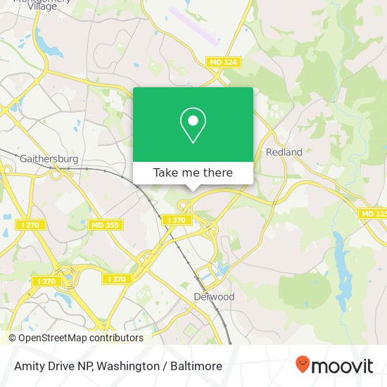 Amity Drive NP, Amity Dr map