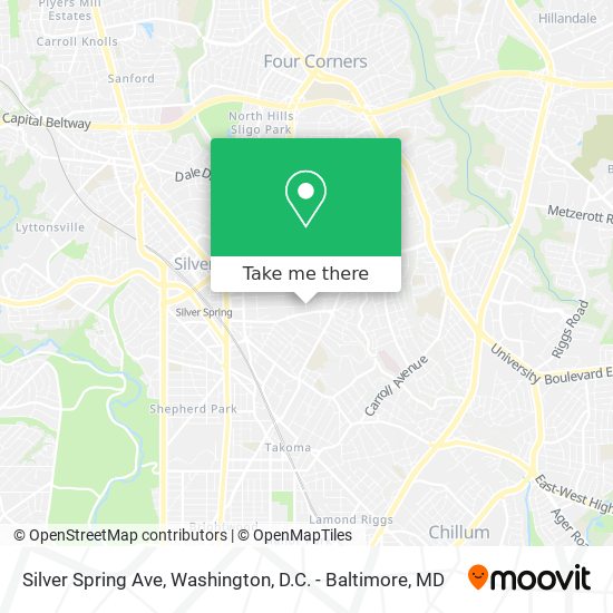 Silver Spring Ave map