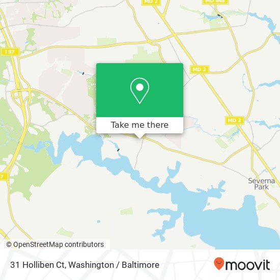 Mapa de 31 Holliben Ct, Severna Park, MD 21146