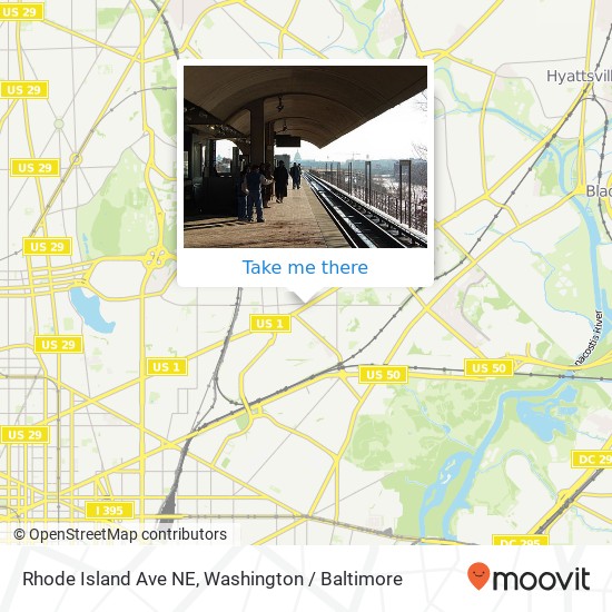 Rhode Island Ave NE, Washington, DC 20018 map