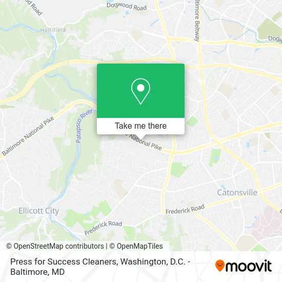 Press for Success Cleaners map