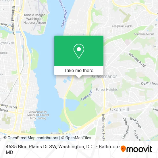 4635 Blue Plains Dr SW map