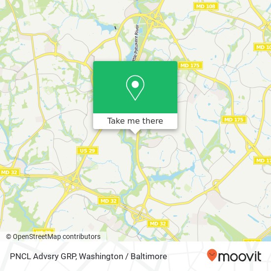 Mapa de PNCL Advsry GRP, 6345 Woodside Ct
