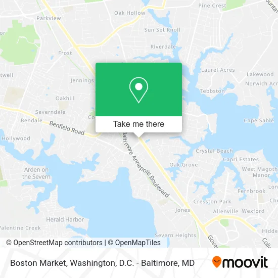 Boston Market map