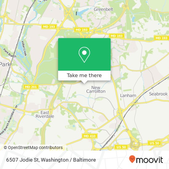 6507 Jodie St, New Carrollton (LANDOVER HILLS), MD 20784 map