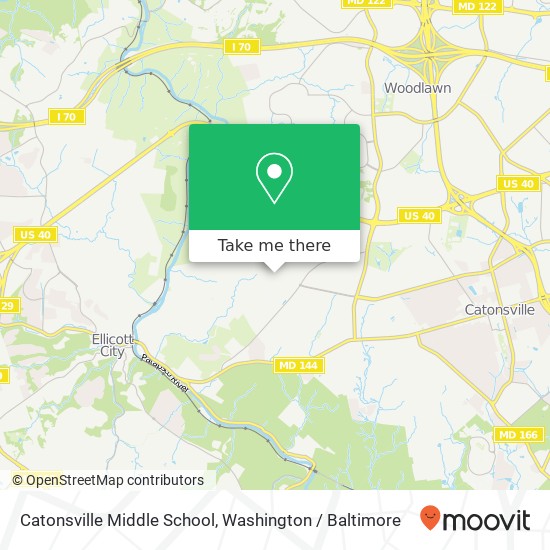 Mapa de Catonsville Middle School, 2301 Edmondson Ave