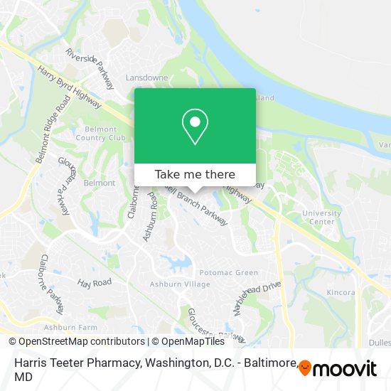 Mapa de Harris Teeter Pharmacy