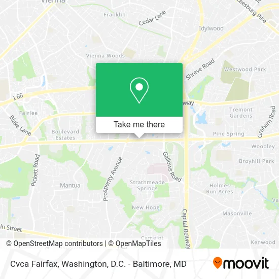 Cvca Fairfax map