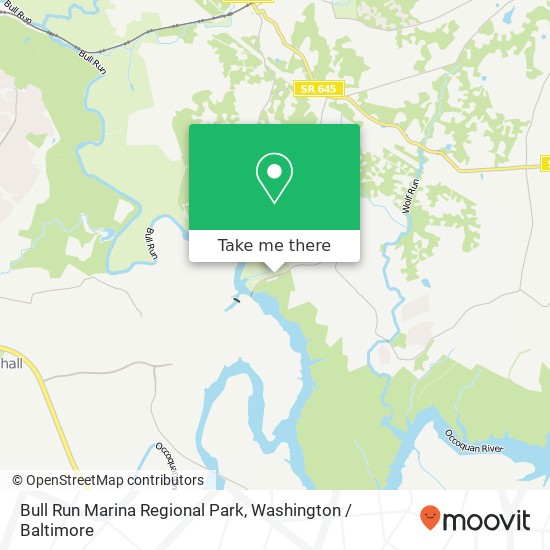 Bull Run Marina Regional Park, 12600 Old Yates Ford Rd map