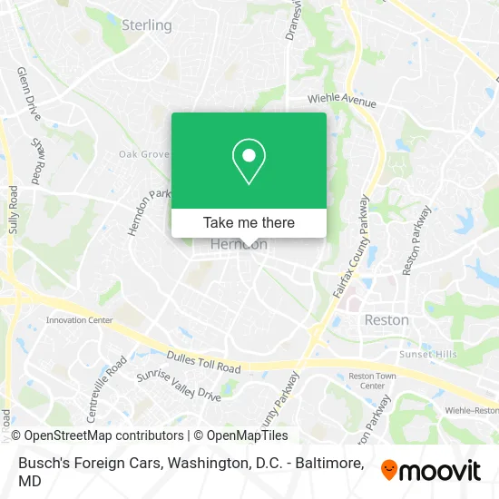 Busch's Foreign Cars map