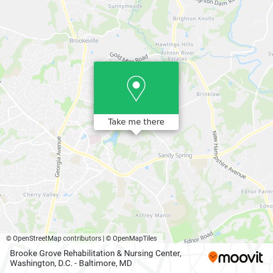Mapa de Brooke Grove Rehabilitation & Nursing Center