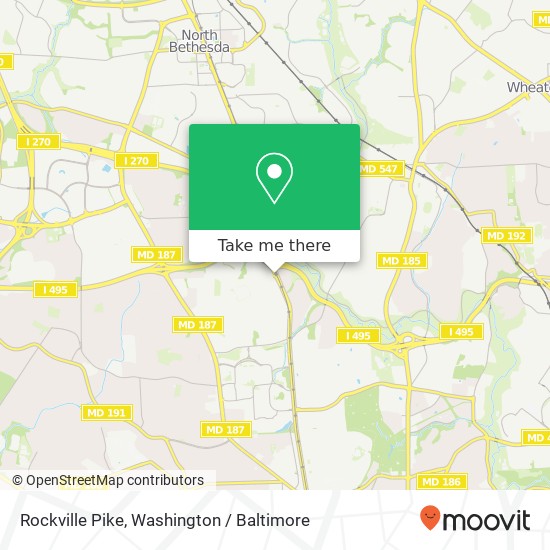 Mapa de Rockville Pike, Bethesda, MD 20814