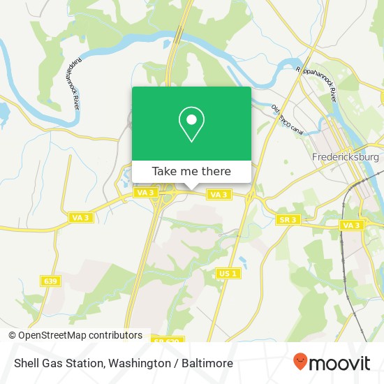 Mapa de Shell Gas Station, 2301 Plank Rd