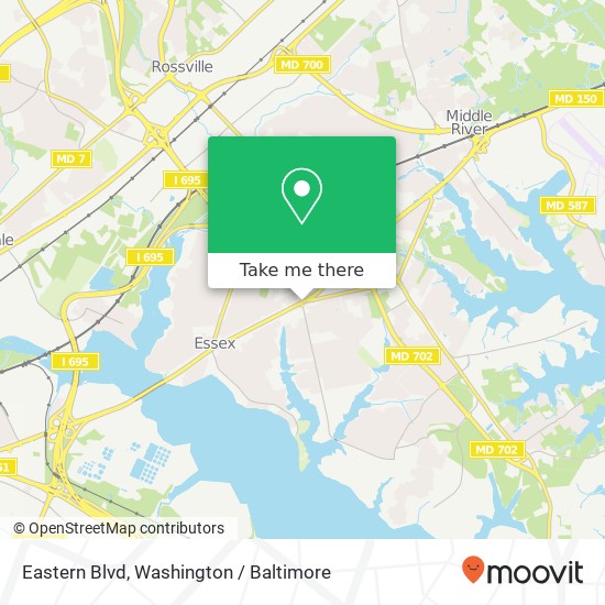 Eastern Blvd, Essex, MD 21221 map