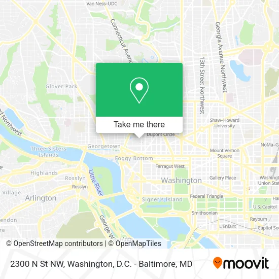 2300 N St NW map