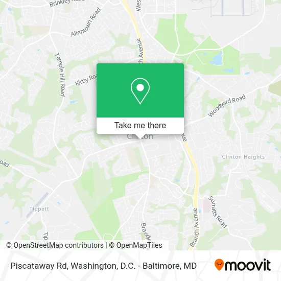 Piscataway Rd map