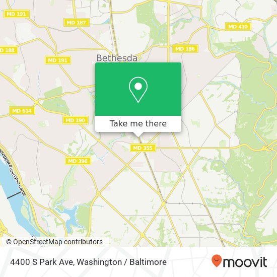 4400 S Park Ave, Chevy Chase (NORTH CHEVY CHASE), MD 20815 map