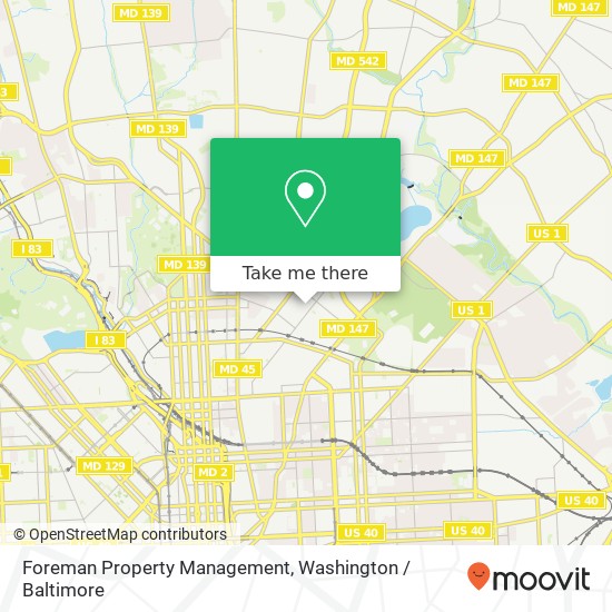 Foreman Property Management, 1462 Montpelier St map