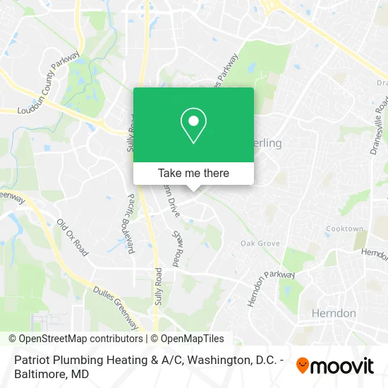 Patriot Plumbing Heating & A/C map