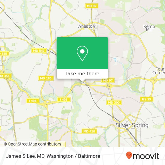 Mapa de James S Lee, MD, 2900 Linden Ln