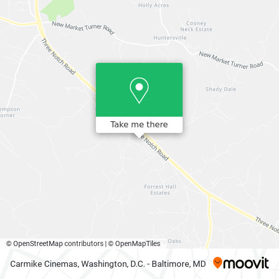 Carmike Cinemas map