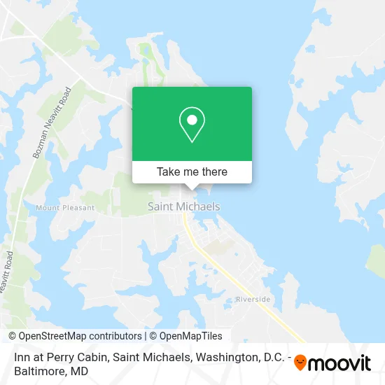 Inn at Perry Cabin, Saint Michaels map