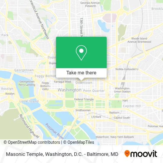 Masonic Temple map