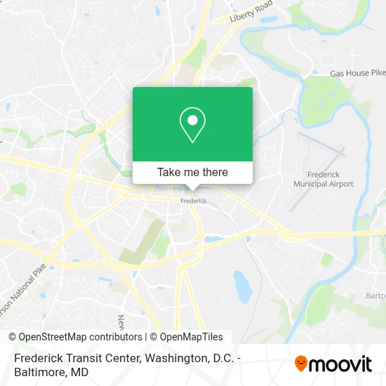 Frederick Transit Center map