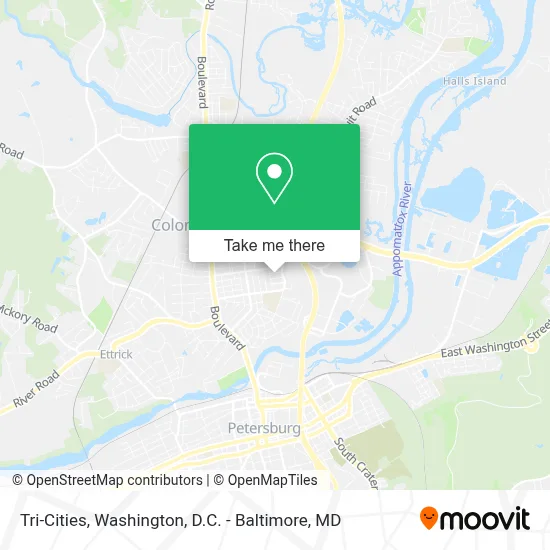 Tri-Cities map