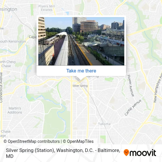 Silver Spring (Station) map