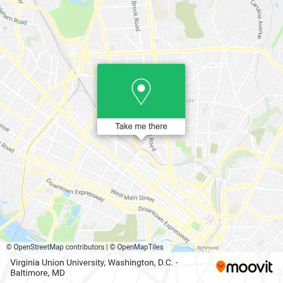 Virginia Union University map
