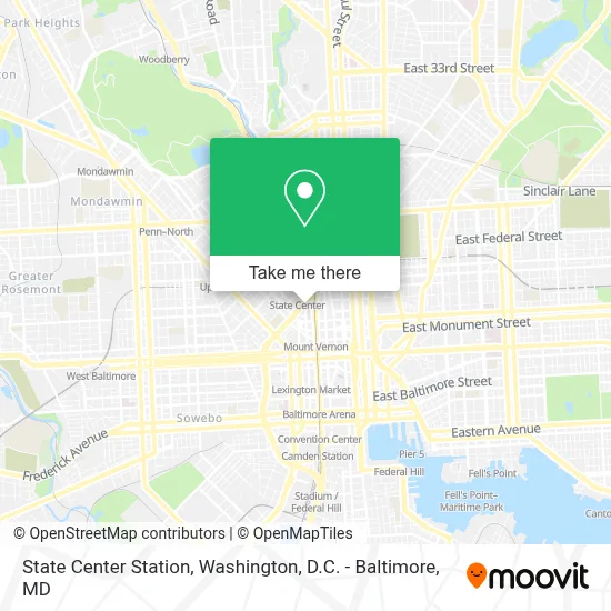 State Center Station map