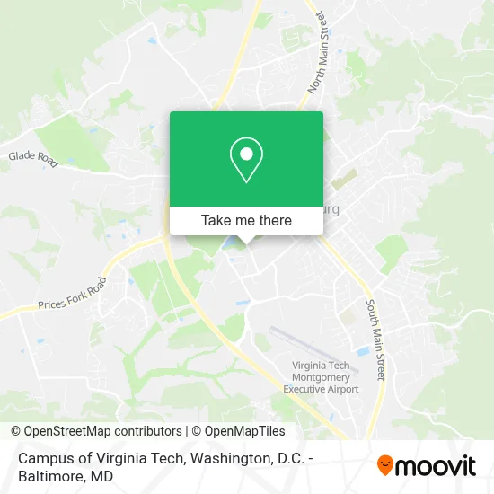 Campus of Virginia Tech map