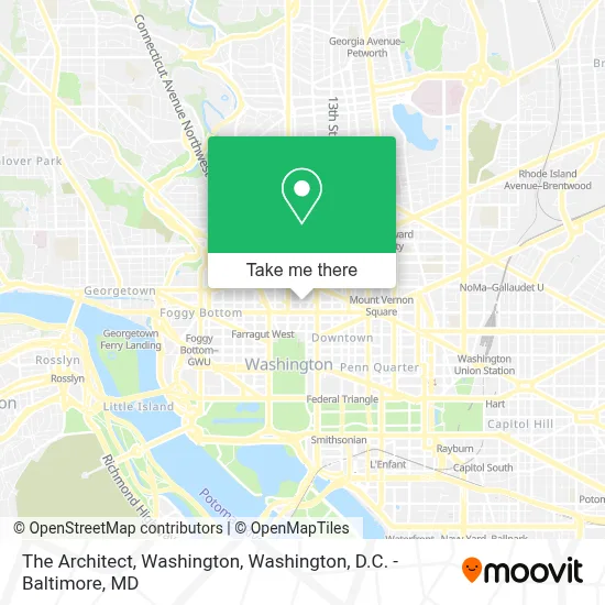The Architect, Washington map