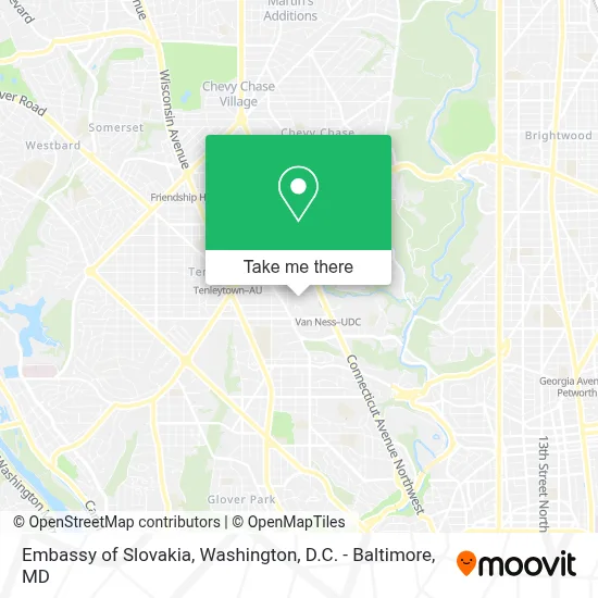 Embassy of Slovakia map