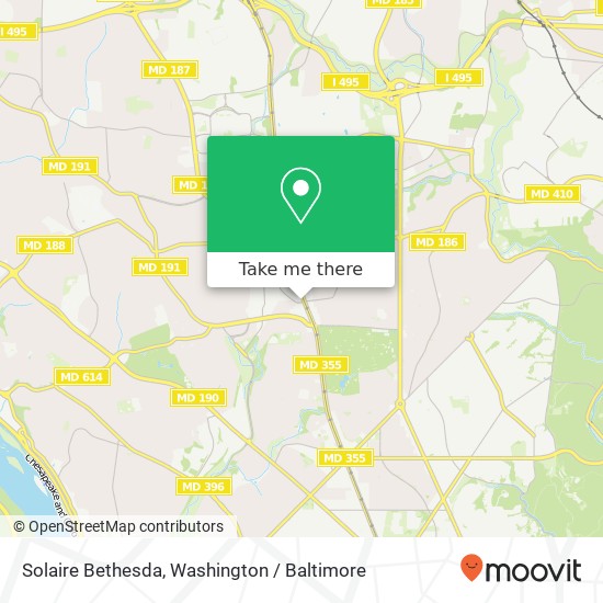 Mapa de Solaire Bethesda, 7077 Woodmont Ave