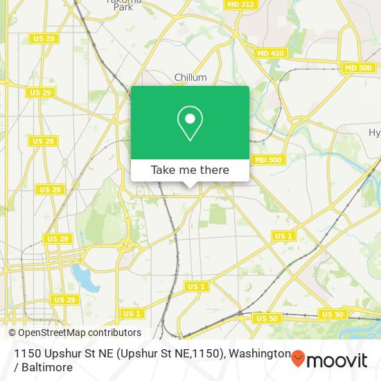 1150 Upshur St NE (Upshur St NE,1150), Washington, DC 20017 map