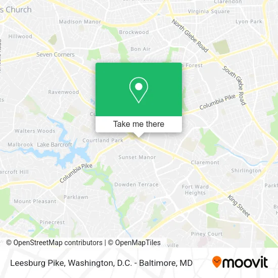 Leesburg Pike map