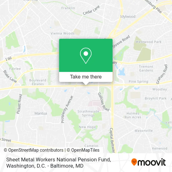 Mapa de Sheet Metal Workers National Pension Fund