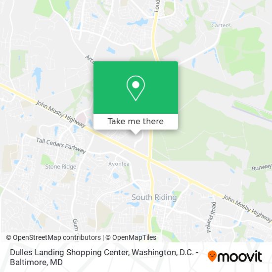Dulles Landing Shopping Center map