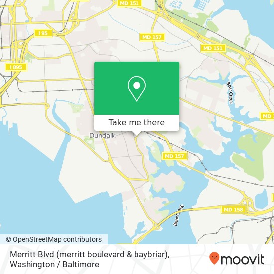 Merritt Blvd (merritt boulevard & baybriar), Dundalk, MD 21222 map