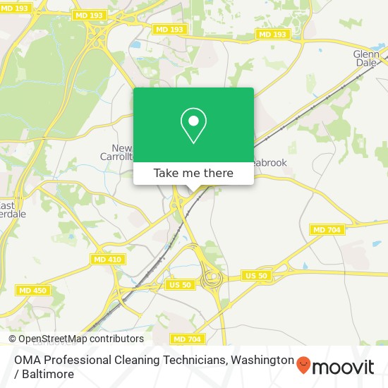 OMA Professional Cleaning Technicians map