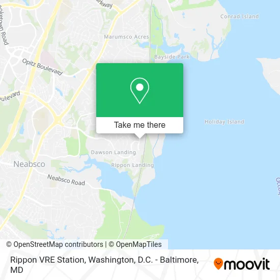 Rippon VRE Station map
