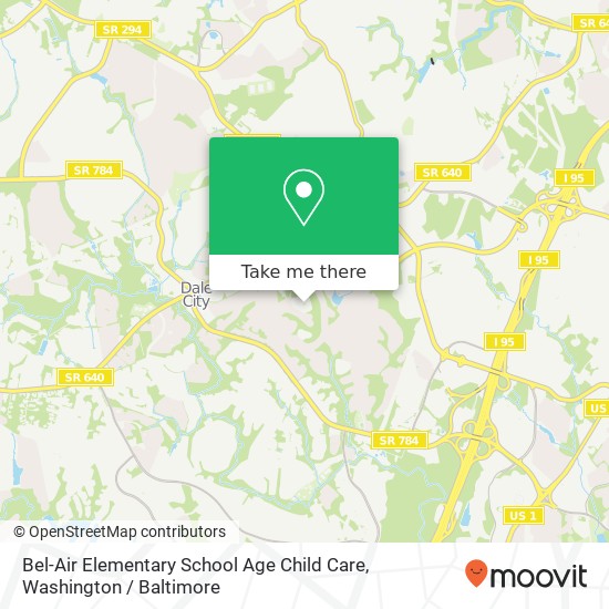 Bel-Air Elementary School Age Child Care map