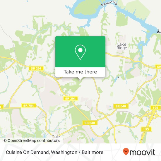 Cuisine On Demand map