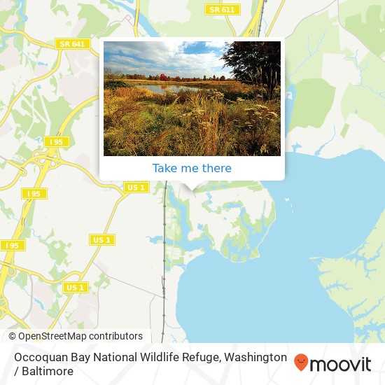 Mapa de Occoquan Bay National Wildlife Refuge