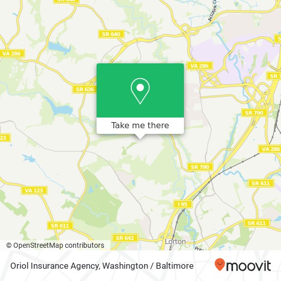 Mapa de Oriol Insurance Agency