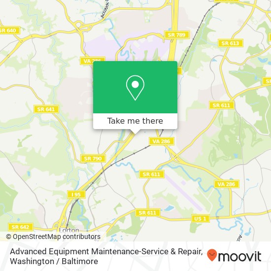 Mapa de Advanced Equipment Maintenance-Service & Repair