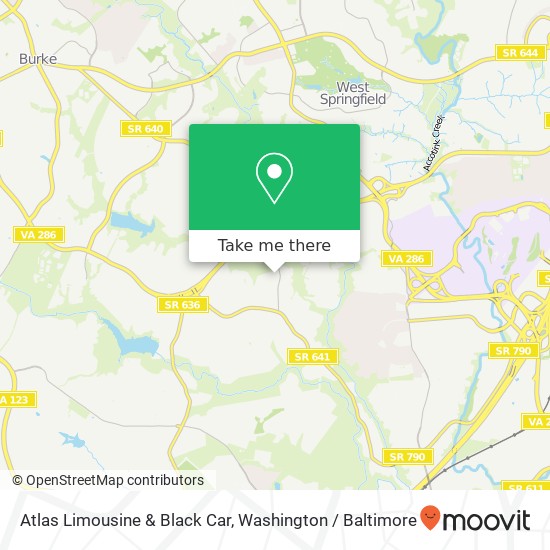 Atlas Limousine & Black Car map